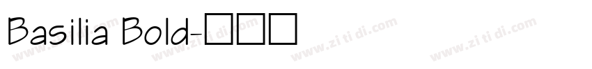 Basilia Bold字体转换